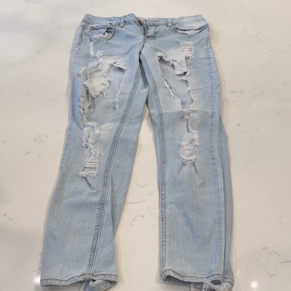 Light Blue Women's Jeans - Picture 2 of 2